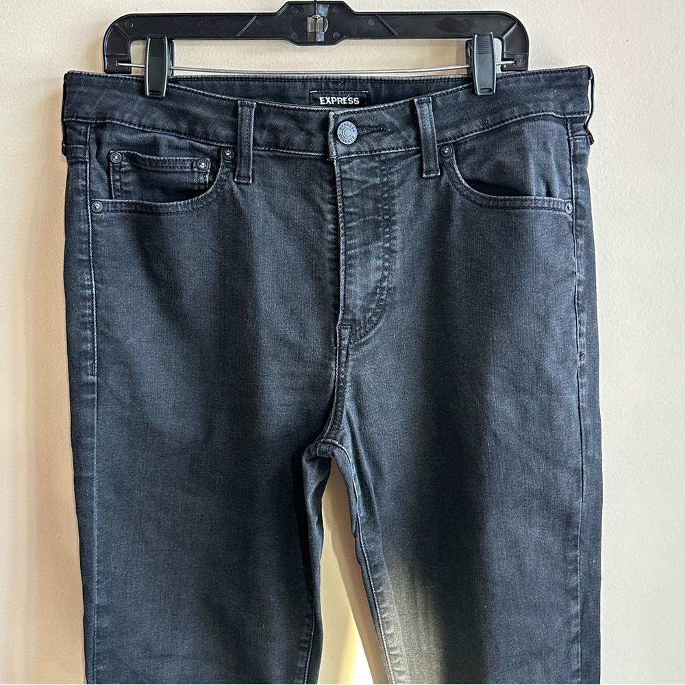 Express Men's Dark Gray Slim Jeans